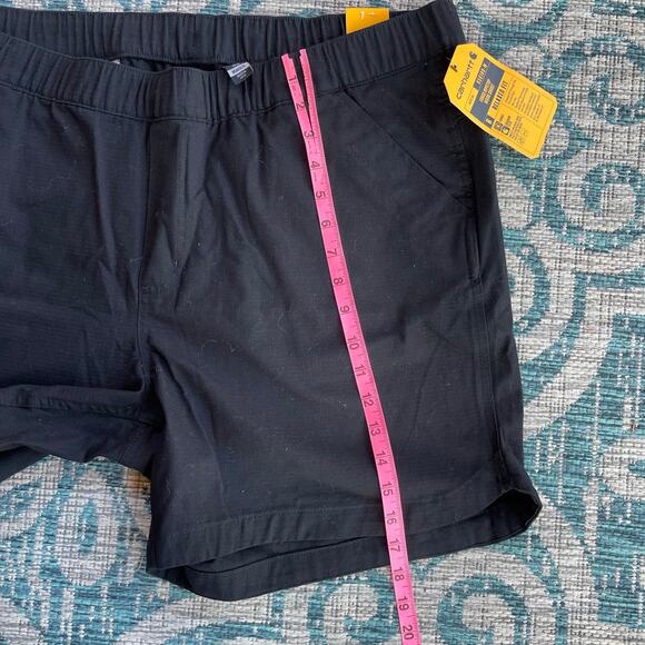 Carhartt Women's B56189 Force Ripstop Work Shorts Black - Size XL - Picture 8 of 11